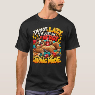 T-shirt Je ne suis pas paresseux... Je suis juste en mode