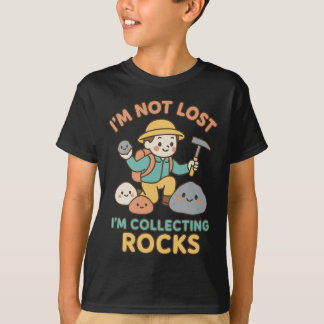 T-shirt Je ne suis pas perdu, je collectionne les roches M