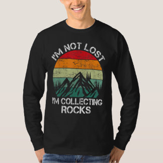 T-shirt Je ne suis pas perdu Je suis en train de collecter