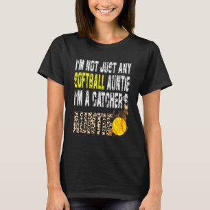 T-shirt Je ne suis pas qu'une fille de softball Je suis un