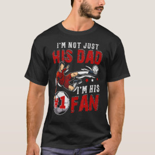 T-shirt Je ne suis pas seulement son père Je suis son Fan