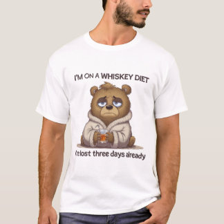 T-shirt Je ne suis pas sur le whisky, j'ai déjà perdu troi