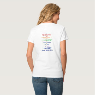 T-shirt Je ne suis pas ton ennemi