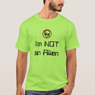 T-shirt Je ne suis pas un alien