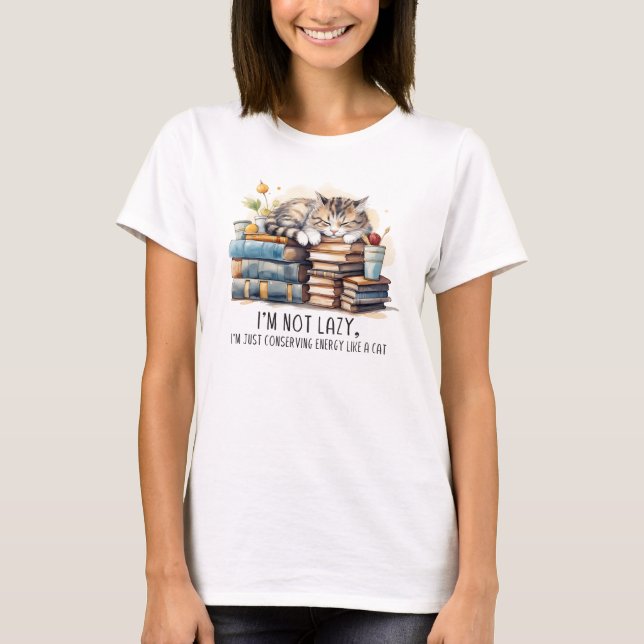 T-shirt Je ne suis pas un chat mignon (Devant)