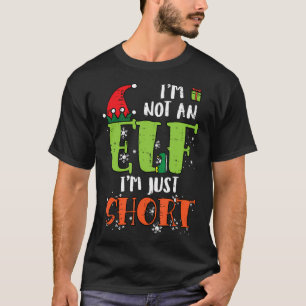 T-shirt Je Ne Suis Pas Un Elfe Juste Court Drôle Noël Homm