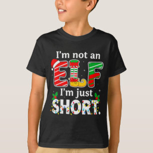 T-shirt Je ne suis pas un elfe juste petit Noël drôle Xmas