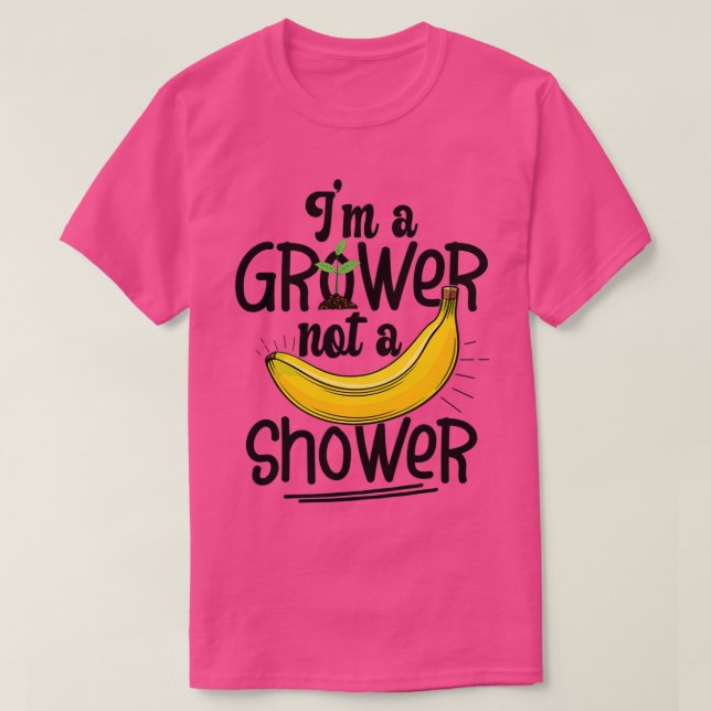 T-shirt Je Ne Suis Pas Un Fermier De Banane De Douche (Design devant)