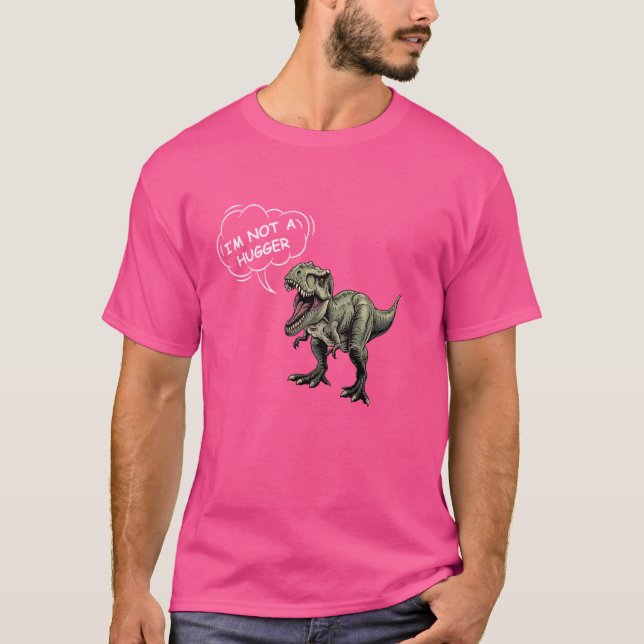T-shirt Je ne suis pas un grand Tee Introvert T Rex Sarcas (Devant)