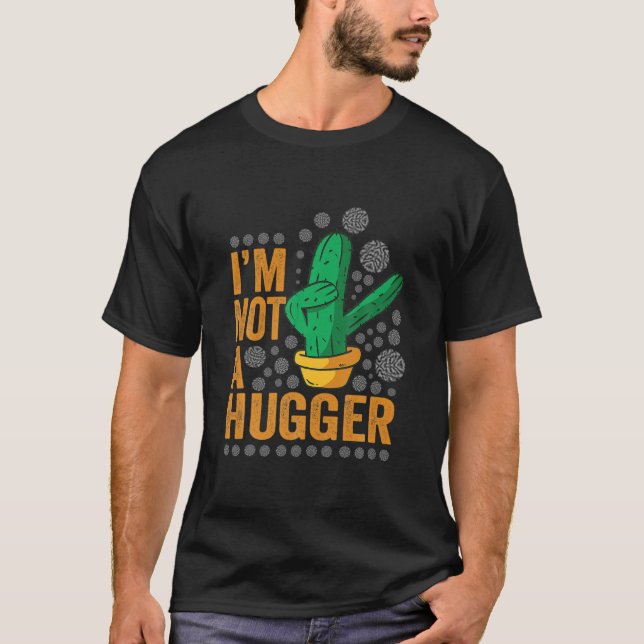 T-shirt Je Ne Suis Pas Un Grogger Drôle Cactus Plante Sarc (Devant)