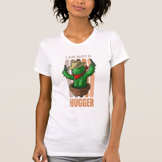 T-shirt  Je Ne Suis Pas Un Gros Drôle Sarcastique Cactus C (Devant)