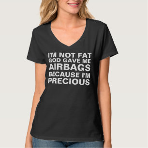 T-shirt Je ne suis pas un gros Humour Airbags dire