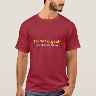 T-shirt Je ne suis pas un modèle de geek