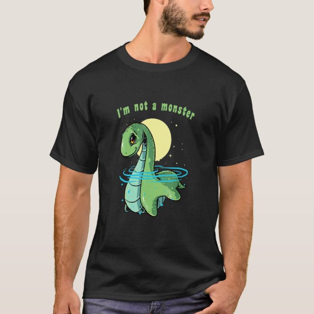T-shirt Je ne suis pas un monstre Nessie Loch Ness Monster (Devant)