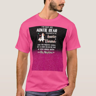 T-shirt Je ne suis pas un ours de tante Je suis plus une t