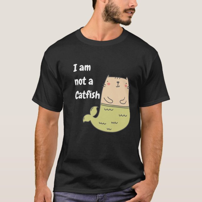 T-shirt Je ne suis pas un poisson-chat (Devant)