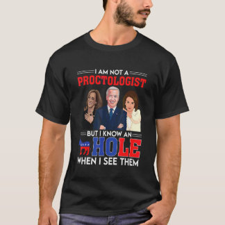 T-shirt Je ne suis pas un proctologue mais je connais un d