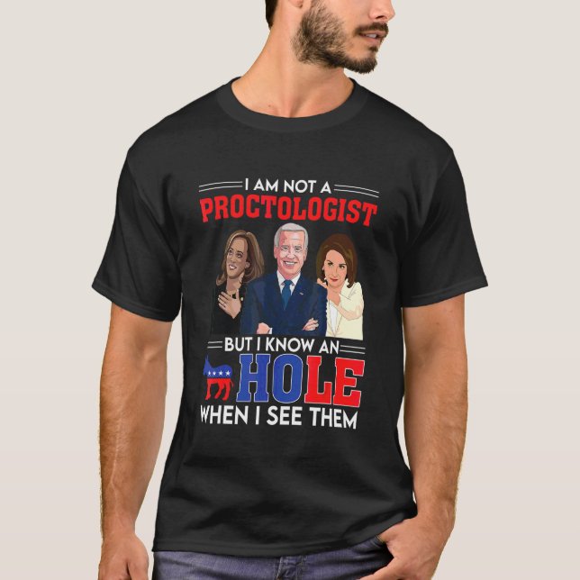 T-shirt Je ne suis pas un proctologue mais je connais un d (Devant)