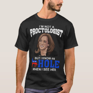 T-shirt Je ne suis pas un proctologue mais je connais un t