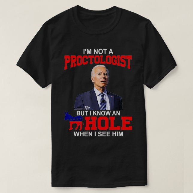 T-shirt Je ne suis pas un proctologue, mais je sais le tro (Design devant)