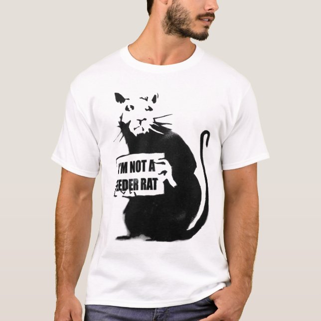 T-shirt Je ne suis pas un rat de conducteur (Devant)