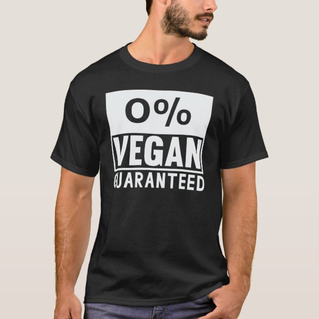 T-shirt Je ne suis pas un végan (Devant)
