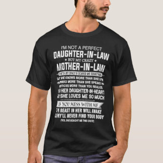 T-shirt Je ne suis pas une fille parfaite en droit mais mo