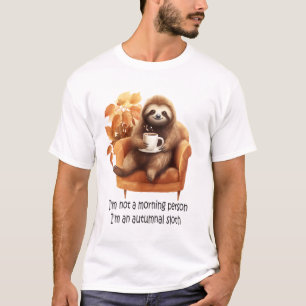 T-shirt Je ne suis pas une personne matinale paresseux aut