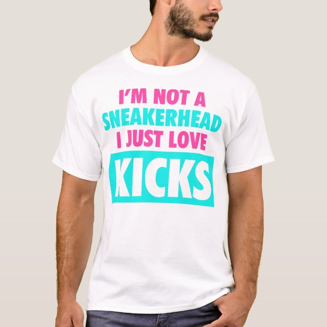 T-shirt Je ne suis pas une plage de sud de Sneakerhead (Devant)