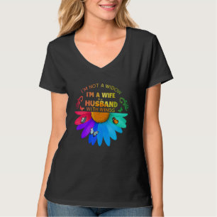 T-shirt Je ne suis pas une veuve Je suis une femme à un ma
