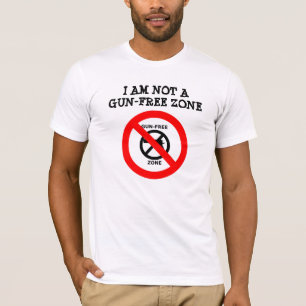 T-shirt Je ne suis pas une zone Sans Arme à feu