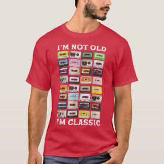 T-shirt Je ne suis pas Vieux cassettes Mitapes Je suis Cla