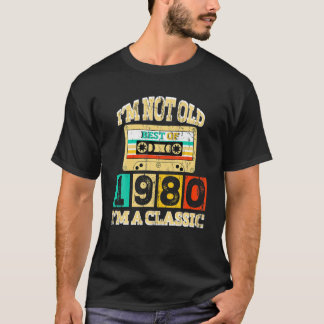 T-shirt Je ne suis pas vieux classique 1980 40e anniversai