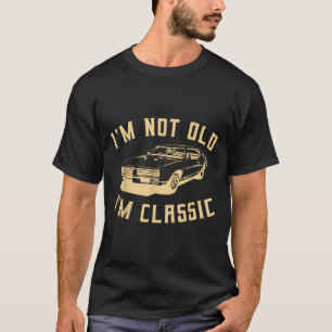 T-shirt Je Ne Suis Pas Vieux Im Clic Funny Car Graphisme -