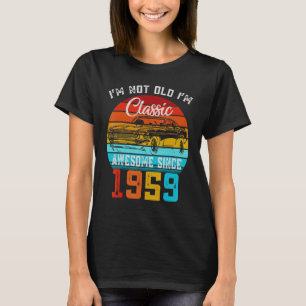 T-shirt Je ne suis pas vieux Je suis classique drôle Voitu