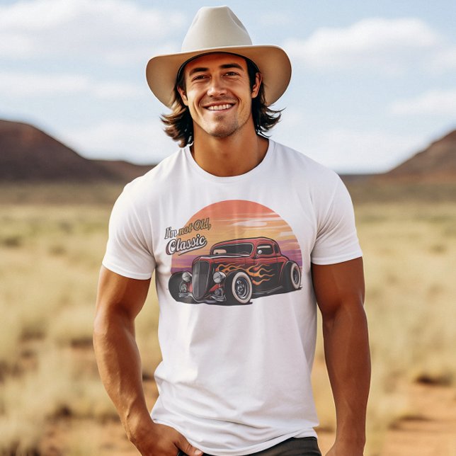 T-shirt Je ne suis pas vieux Je suis classique Fierce Flam (Créateur téléchargé)