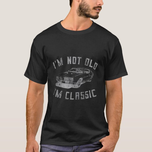 T-shirt Je Ne Suis Pas Vieux Je Suis Classique Funny Car G (Devant)