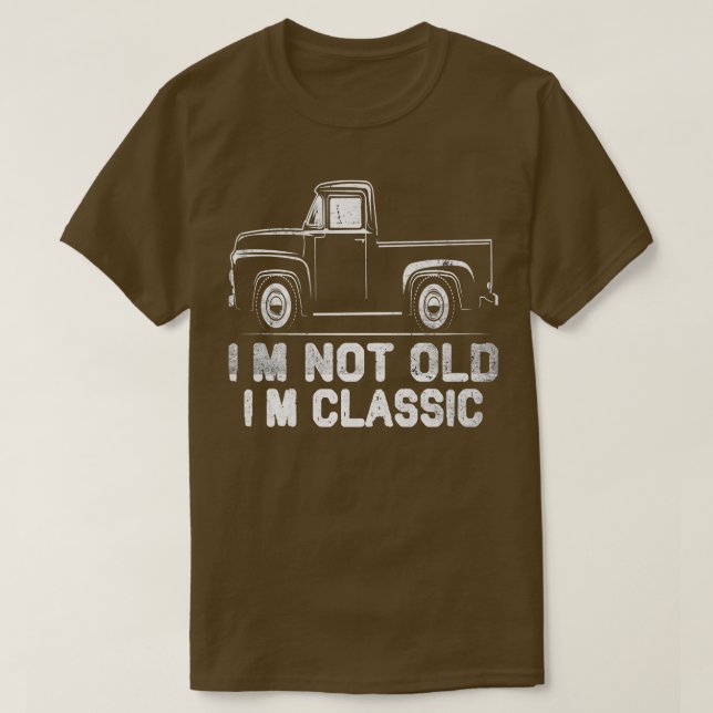 T-shirt Je ne suis pas vieux Je suis classique Retro Vinta (Design devant)