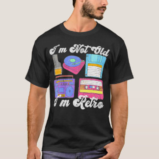 T-shirt Je Ne Suis Pas Vieux Je Suis Drôle Électronique