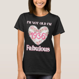 T-shirt Je ne suis pas vieux Je suis fabuleux Vintage Flor