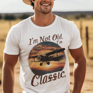T-shirt Je ne suis pas vieux Je suis un avion classique