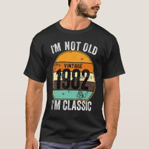 T-shirt Je ne suis pas vieux Je suis un classique Vintage 