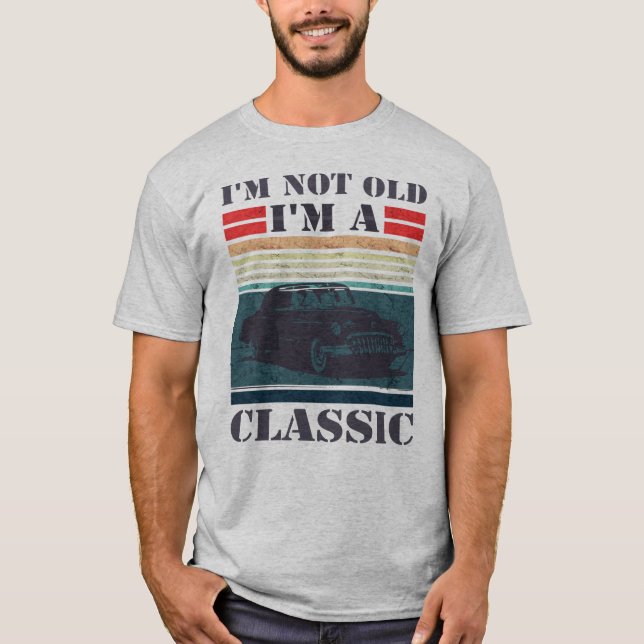 T-shirt Je ne suis pas vieux - je suis un classique (Voitu (Devant)
