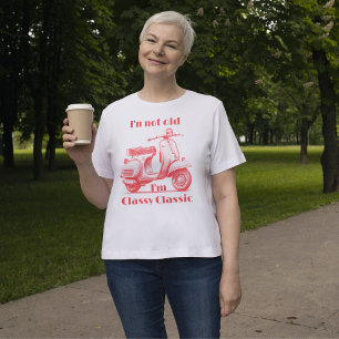 T-shirt Je ne suis pas vieux Je suis une moto classique cl