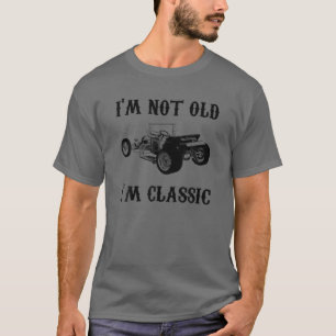 T-shirt Je ne suis pas vieux Je suis Vintage Graphique cla