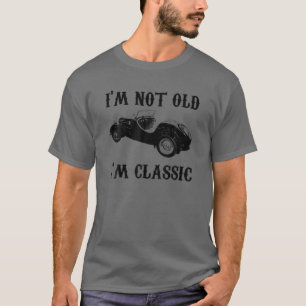 T-shirt Je ne suis pas vieux Je suis Vintage Graphique cla