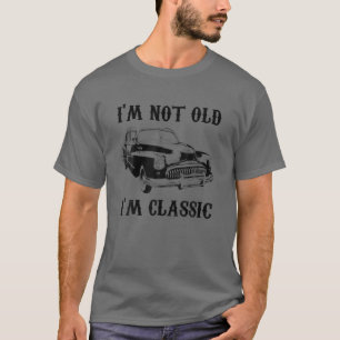 T-shirt Je ne suis pas vieux Je suis Vintage Graphique cla