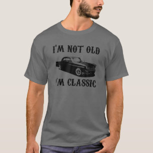 T-shirt Je ne suis pas vieux Je suis Vintage Graphique cla
