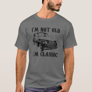 T-shirt Je ne suis pas vieux Je suis Vintage Graphique cla