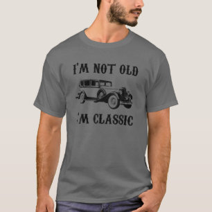 T-shirt Je ne suis pas vieux Je suis Vintage Graphique cla